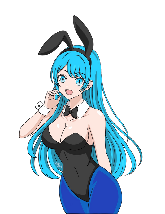 4' x 4' Bunny Bulma Sticker